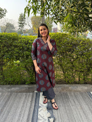 Wine Moonprint Co-ord Set