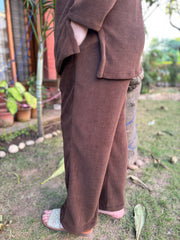 Brown imported woollen coord set