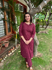 Dark pink coord set