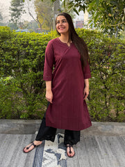 Meher Embroidered Detail Kurta by MySanskritam