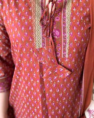 Rust choti buti full suit set