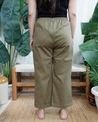 Olive green indowestern palazzo