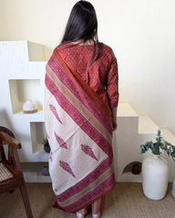 Rust choti buti full suit set