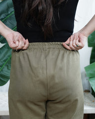 Olive green indowestern palazzo