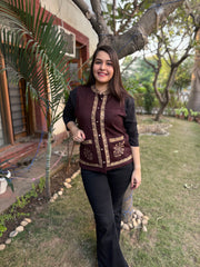 Coca-Cola Embroidered woollen Sidra (Waist coat)