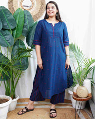 Dark blue south cotton coord set