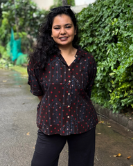 Ajrakh dotted shirt