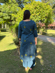 Indigo Big flower coord set