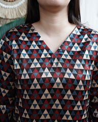 Multi Color Trikon Modal Silk Kurti