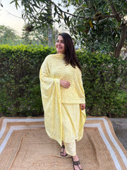 Lemon Kashmiri style embroidered full suit set