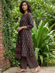 Black Ambi cotton suit set