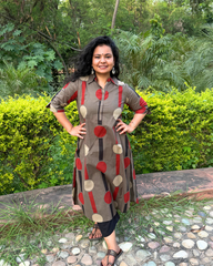 Bold Circle Line Kurta