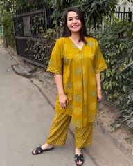 Mustard circle coord set