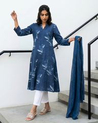 Indigo Slub Aline Kurta