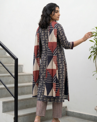 Black jaal suit set with designer duppata