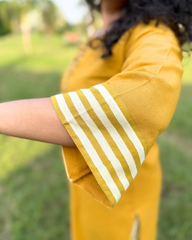 Mustard solid Suit set