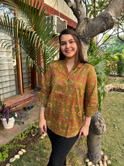 Mehendi floral shirt