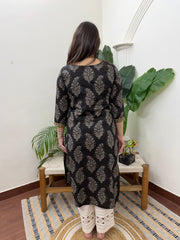 Black Ruhani Kurta