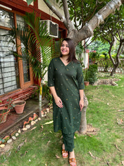 Bottle green coord set