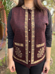 Coca-Cola Embroidered woollen Sidra (Waist coat)