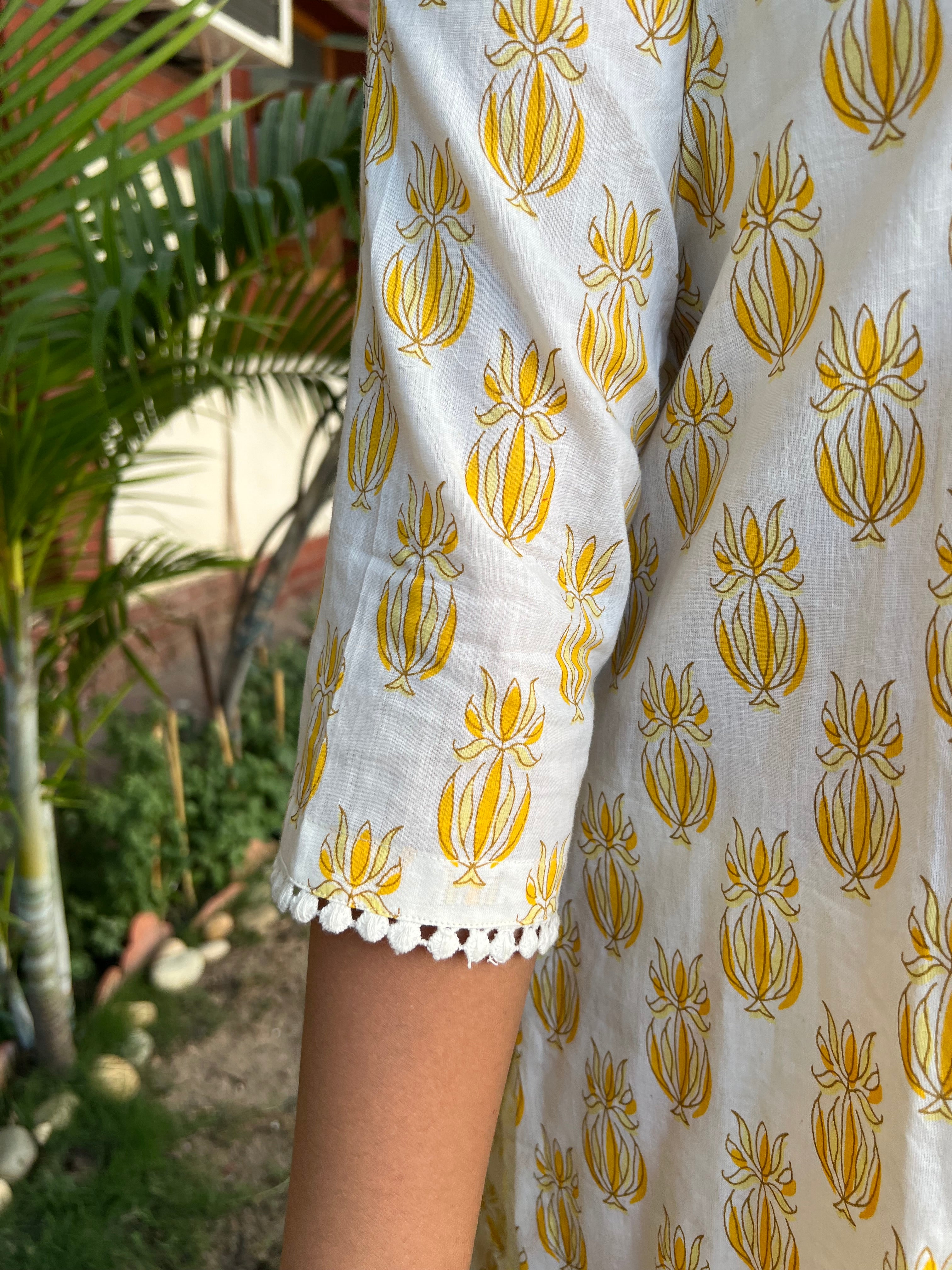 Lemon Buti lacework full suit set - MYSANSKRITAM