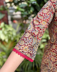Kalamkari print short kurti