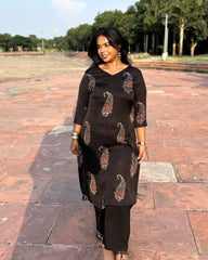 Black ambi modal kurta