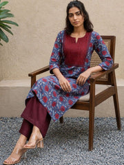 Navy Blue Kurta