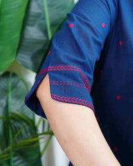 Dark blue south cotton coord set