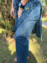 Indigo Big flower coord set