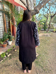 Black fully embroidered Phiran