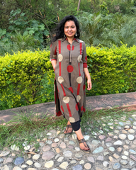 Bold Circle Line Kurta