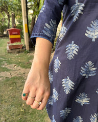 Indigo leaf Coord set