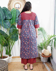 Blue Sanganeri coord set