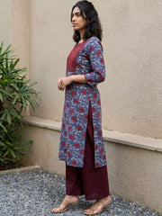 Navy Blue Kurta