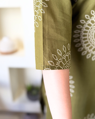 Mehendi green suit set