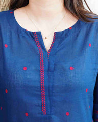 Dark blue south cotton coord set