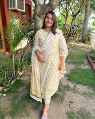 Lemon Buti lacework full suit set