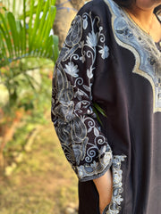 Black fully embroidered Phiran