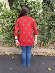 Maroon buta Shirt
