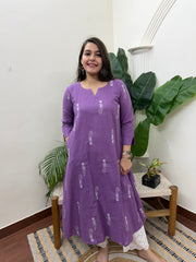 Lavender big ambi aline kurta