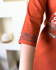 Saffron Block flower suit set