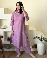 Soft Pink South Cotton Coord Set