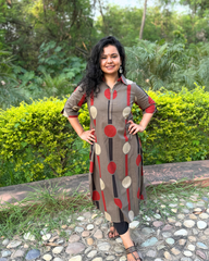 Bold Circle Line Kurta