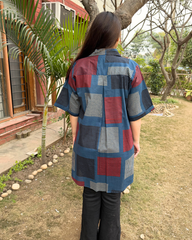 Blue Checks easy breezy kurti top