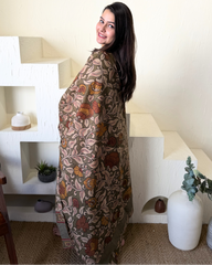 Mehendi green embroidered suit set