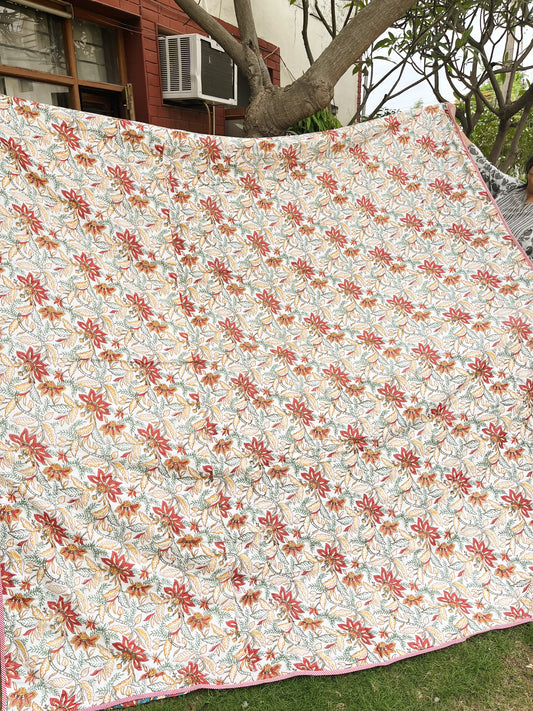 floral bedsheet cotton