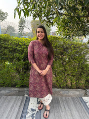 Pink Ambi cotton Kurta