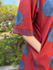 Maroon Circle Top Pocket by MySanskritam