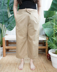 Beige indowestern denim palazzo